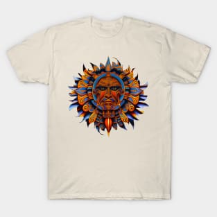 New World Gods (31) - Mesoamerican Inspired Psychedelic Art T-Shirt